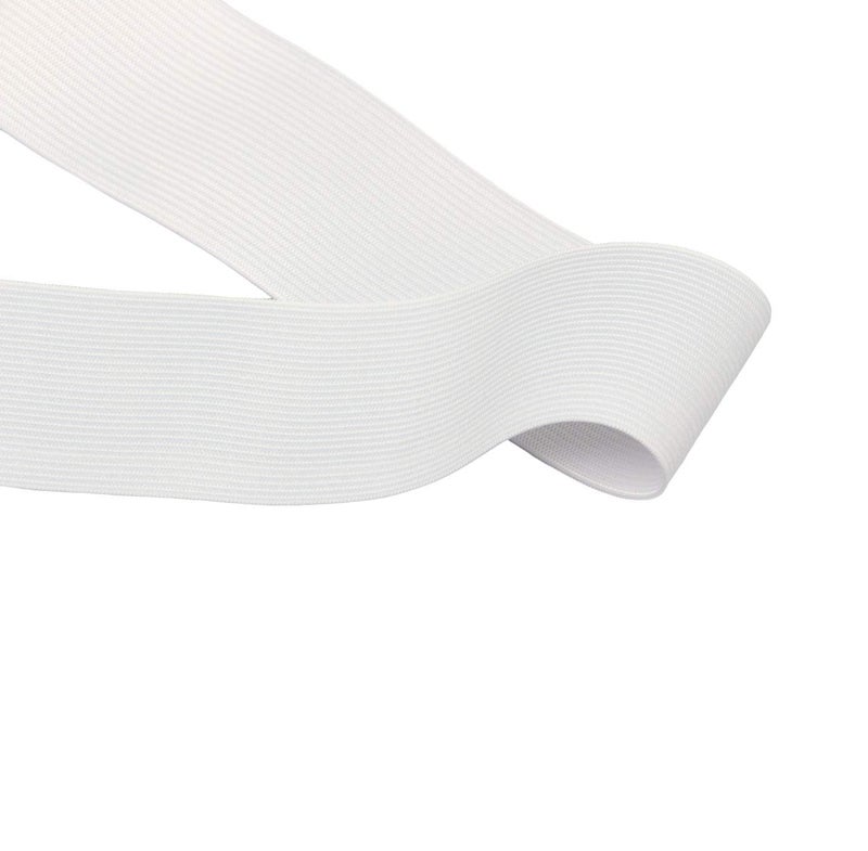 RERIVER 2-inch White Knit Elastic Spool Wide Heavy Stretch Elastic Band,5 Yards - Image 5